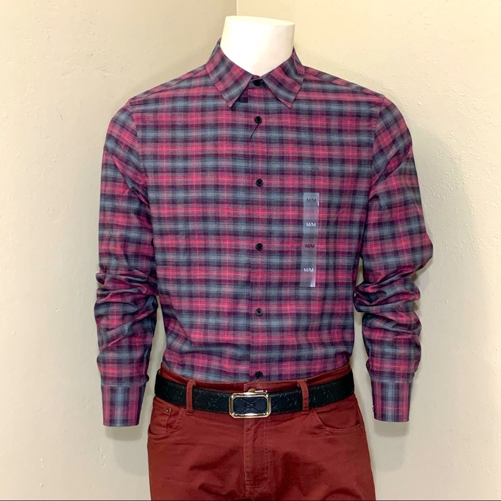 Calvin klein Mens Plaid Button Down